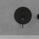 Lifestyle image of Villeroy & Boch Dawn Matt Black Dual Outlet Bath/Shower Valve